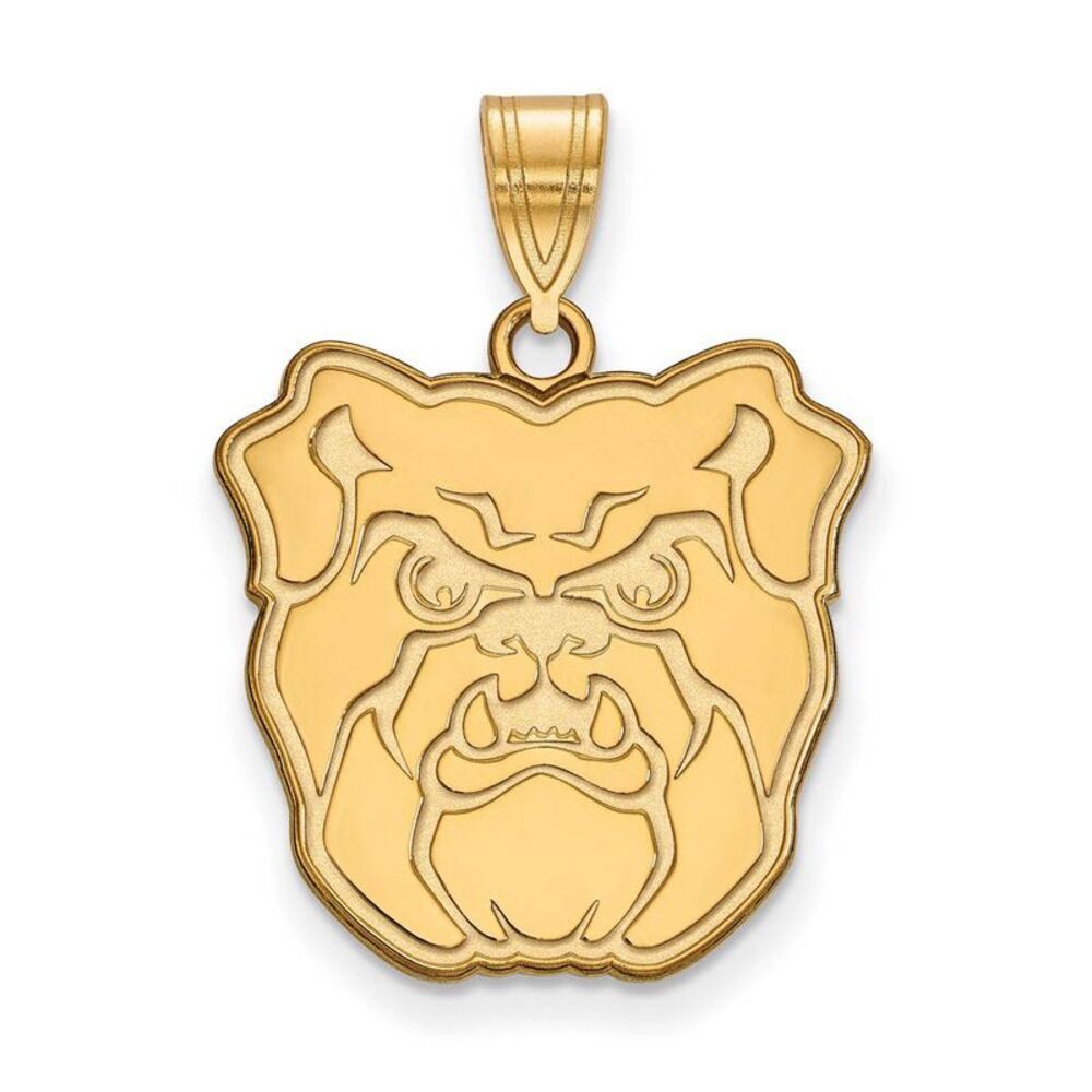 14k Gold Plated Silver Butler Univ. Large Pendant